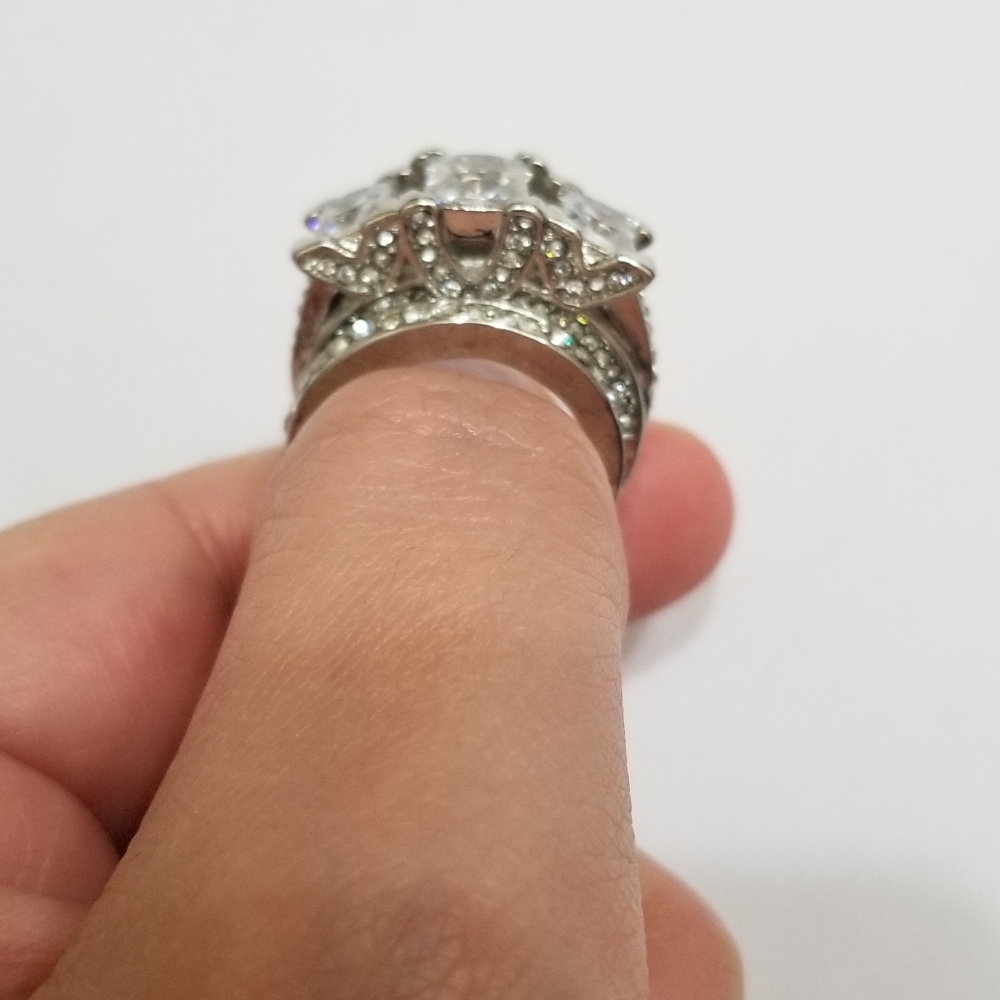 5⭐rated white gold filled Cz - Picture 10 of 11